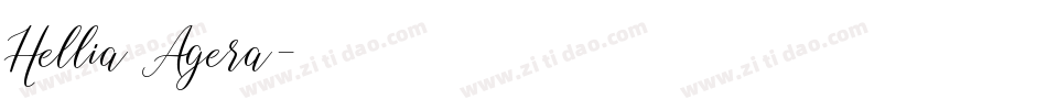 Hellia Agera字体转换